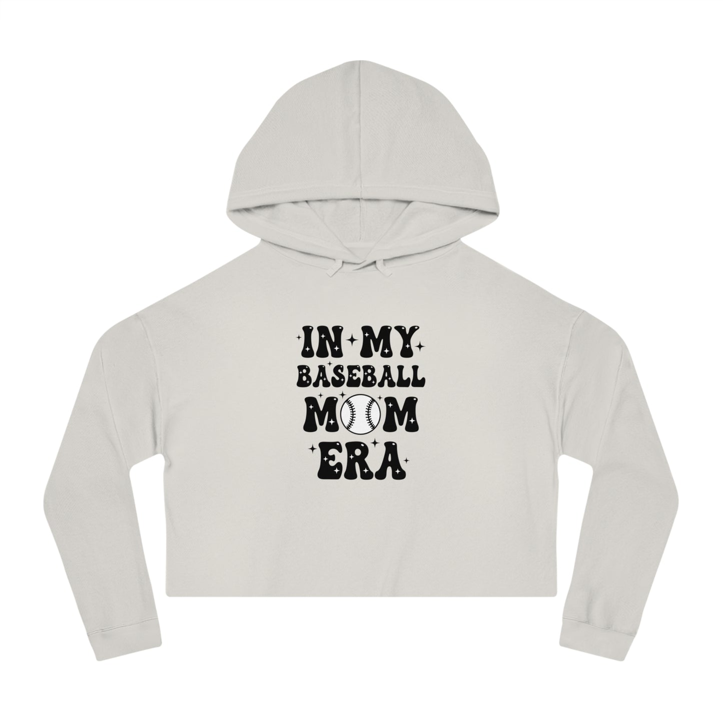 In My Baseball Mom Era Cropped Hoodie