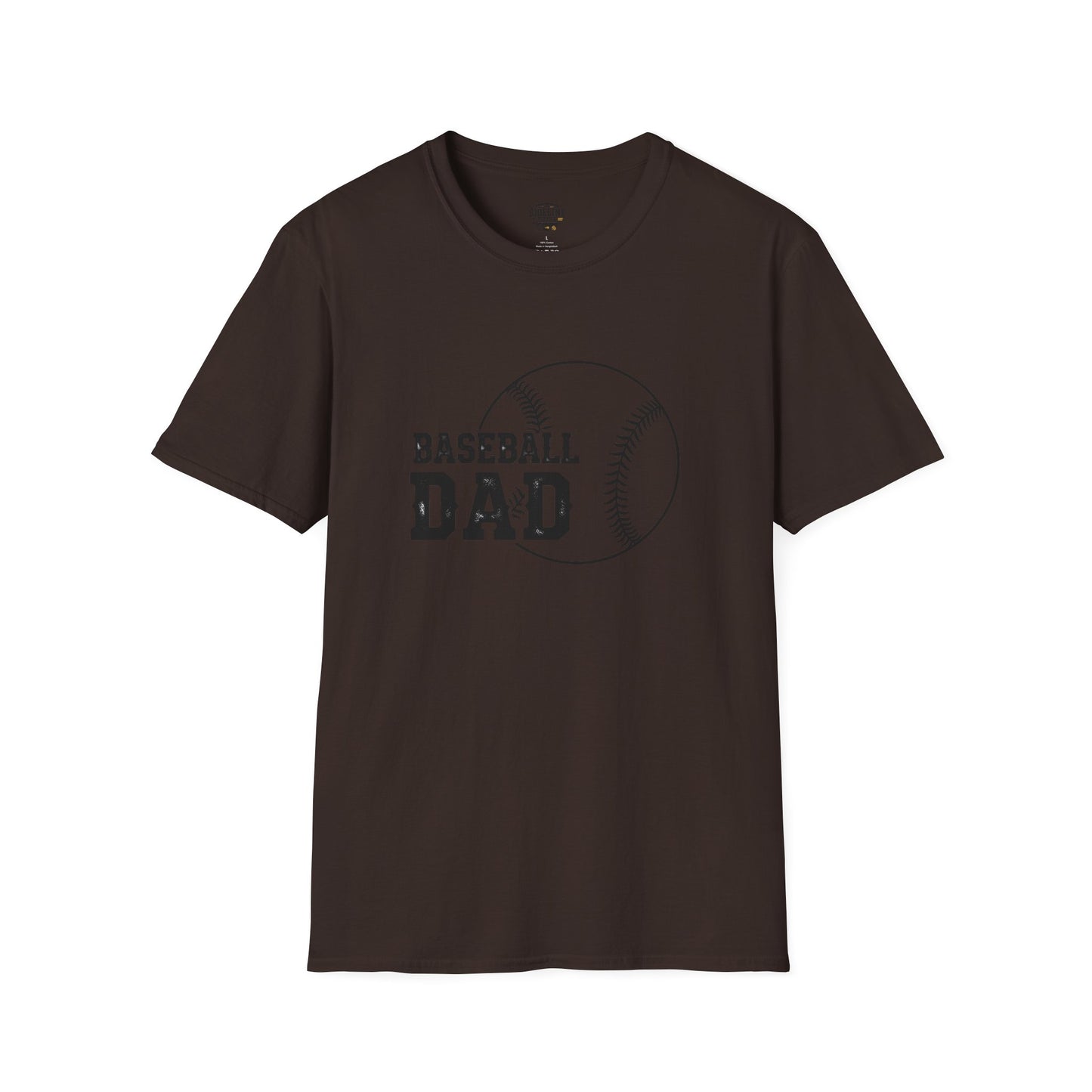 Baseball Dad Softstyle T-Shirt | Perfect Gift for Father's Day & Sports Fans
