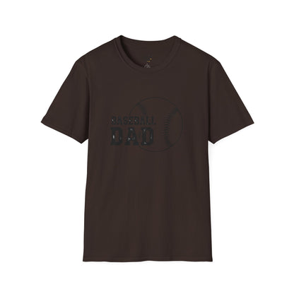 Baseball Dad Softstyle T-Shirt | Perfect Gift for Father's Day & Sports Fans