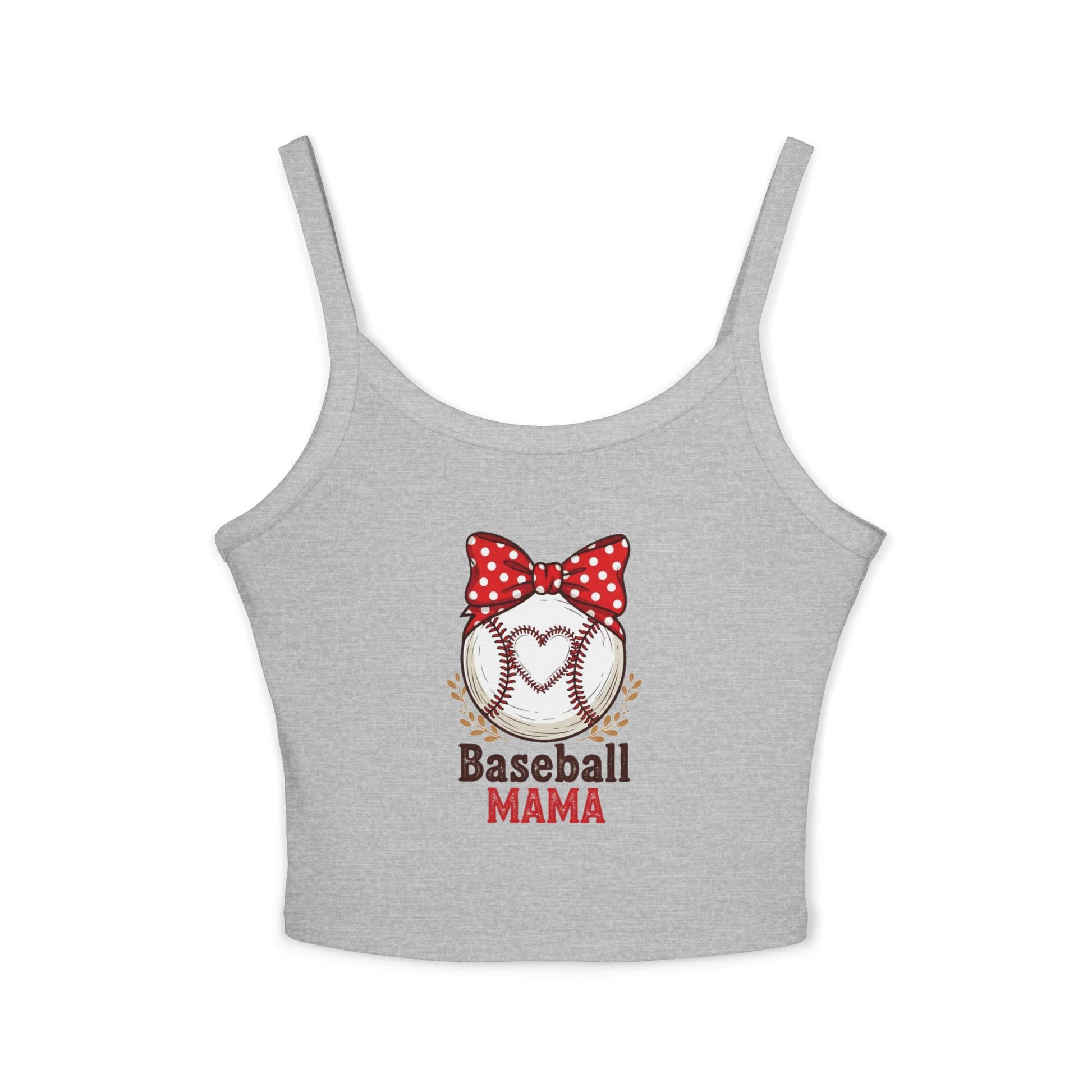 Baseball Mom Spaghetti Strap Tank Top – Soft, Flattering Fit for Game Day or Everyday Wear - The Sideline Tribe