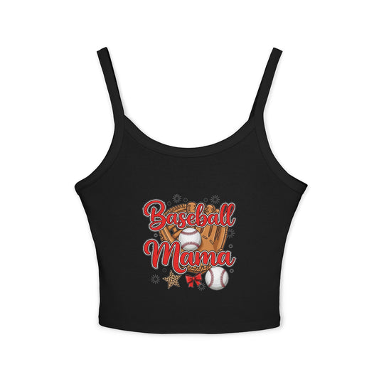Baseball Mama Spaghetti Strap Tank Top