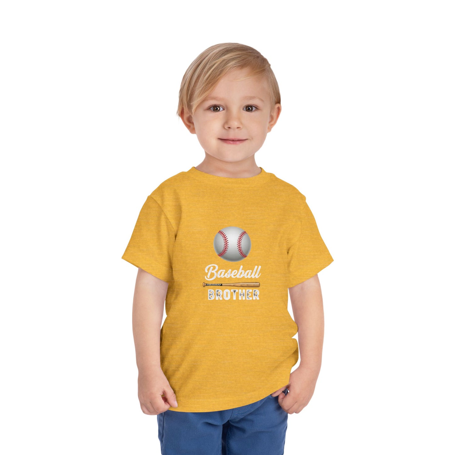 Baseball Brother Toddler Tee | Cute Kids’ Baseball Shirt for Little Siblings | Soft 100% Cotton Game Day Top