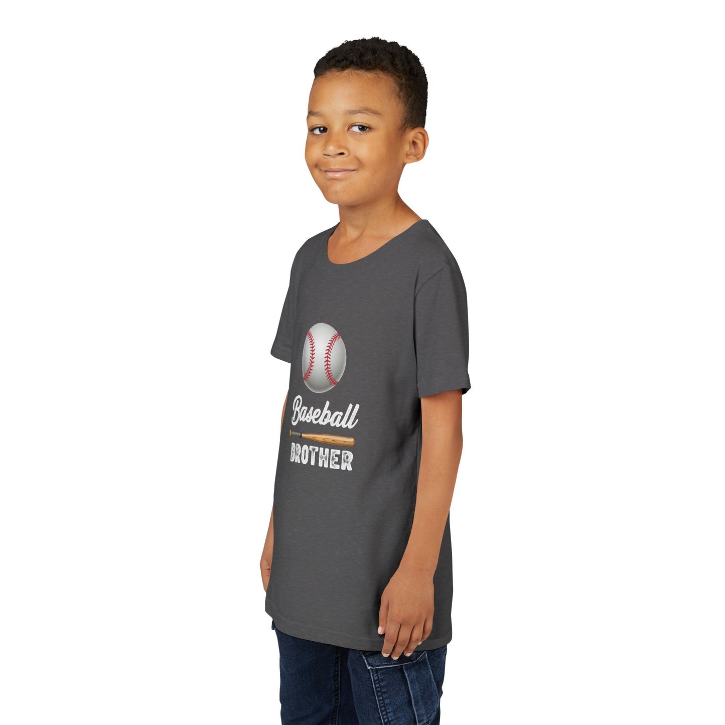Baseball Brother Youth Tee – Cool Kids' Graphic Shirt | Soft Ring-Spun Cotton Game Day Wear