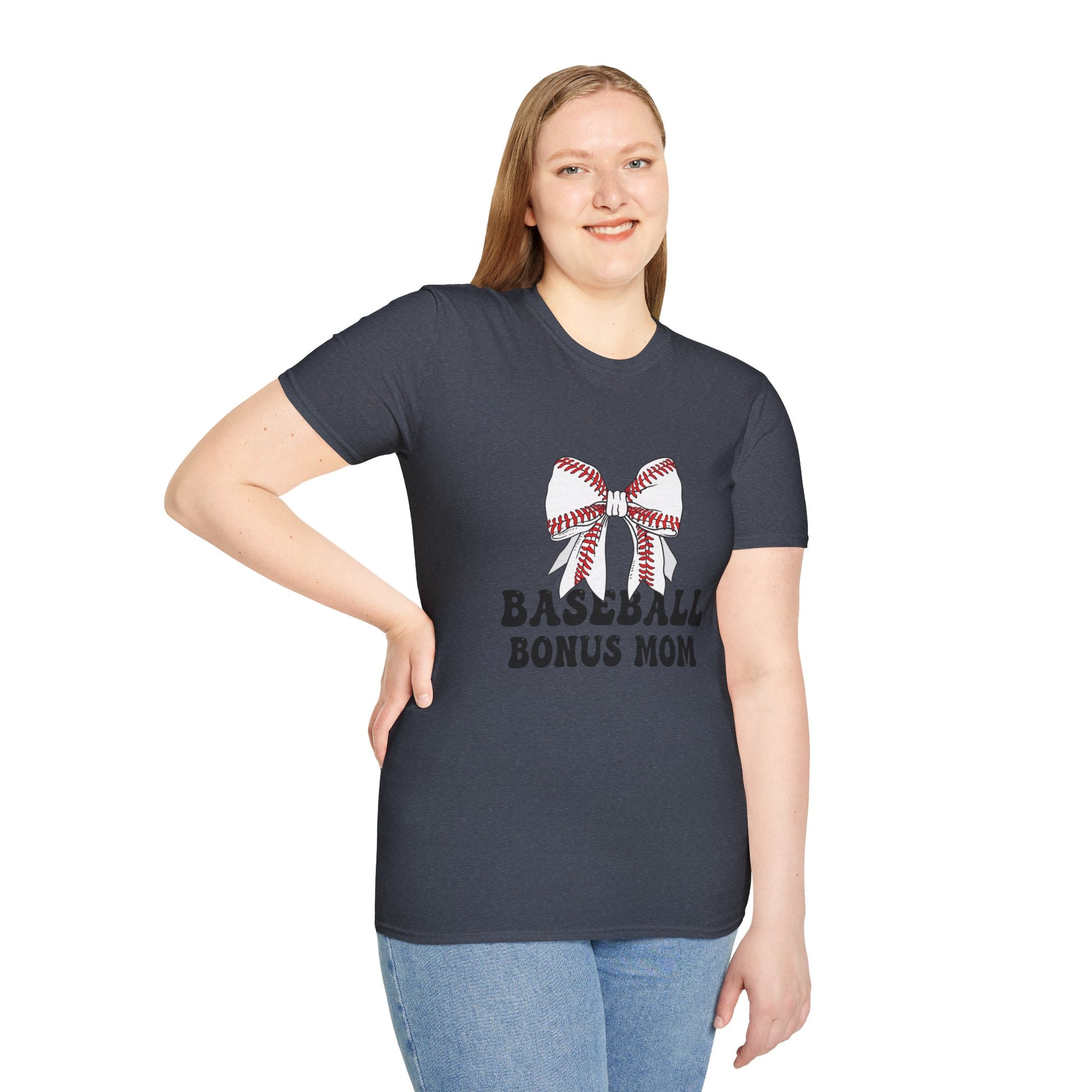 Baseball Bonus Mom T-Shirt – Premium Game Day Tee - The Sideline Tribe