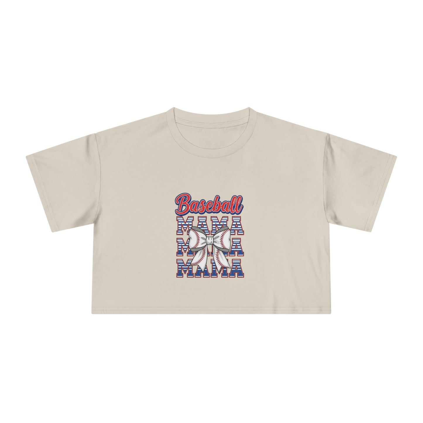 Baseball Graphic Women's Crop Tee - Perfect for Game Day Enthusiasts!