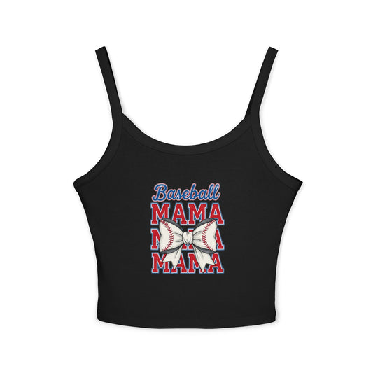Baseball Mom Spaghetti Strap Tank Top – Soft & Stylish Game Day Apparel - The Sideline Tribe
