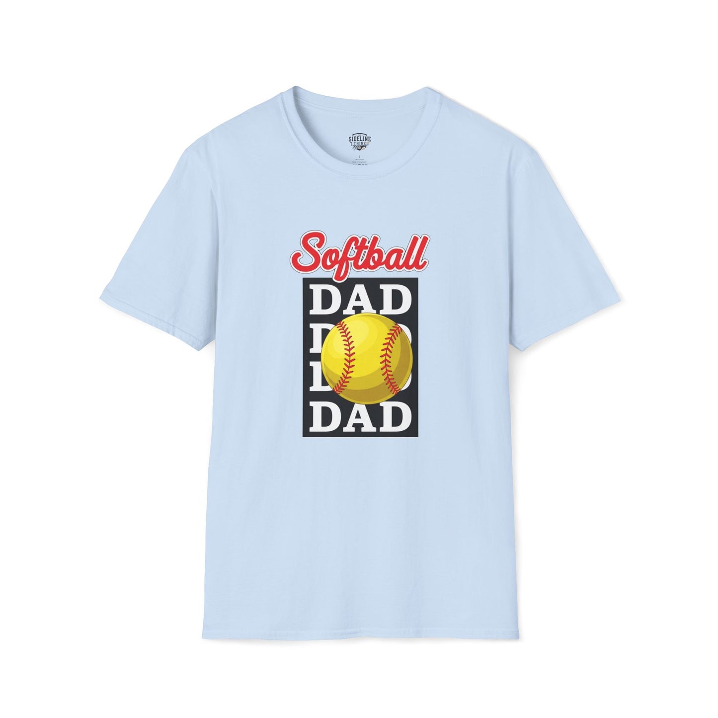 Softball Dad Vintage T-Shirt – Combed Cotton Tee for Men - The Sideline Tribe