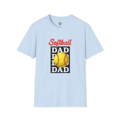 Softball Dad Vintage T-Shirt – Combed Cotton Tee for Men - The Sideline Tribe