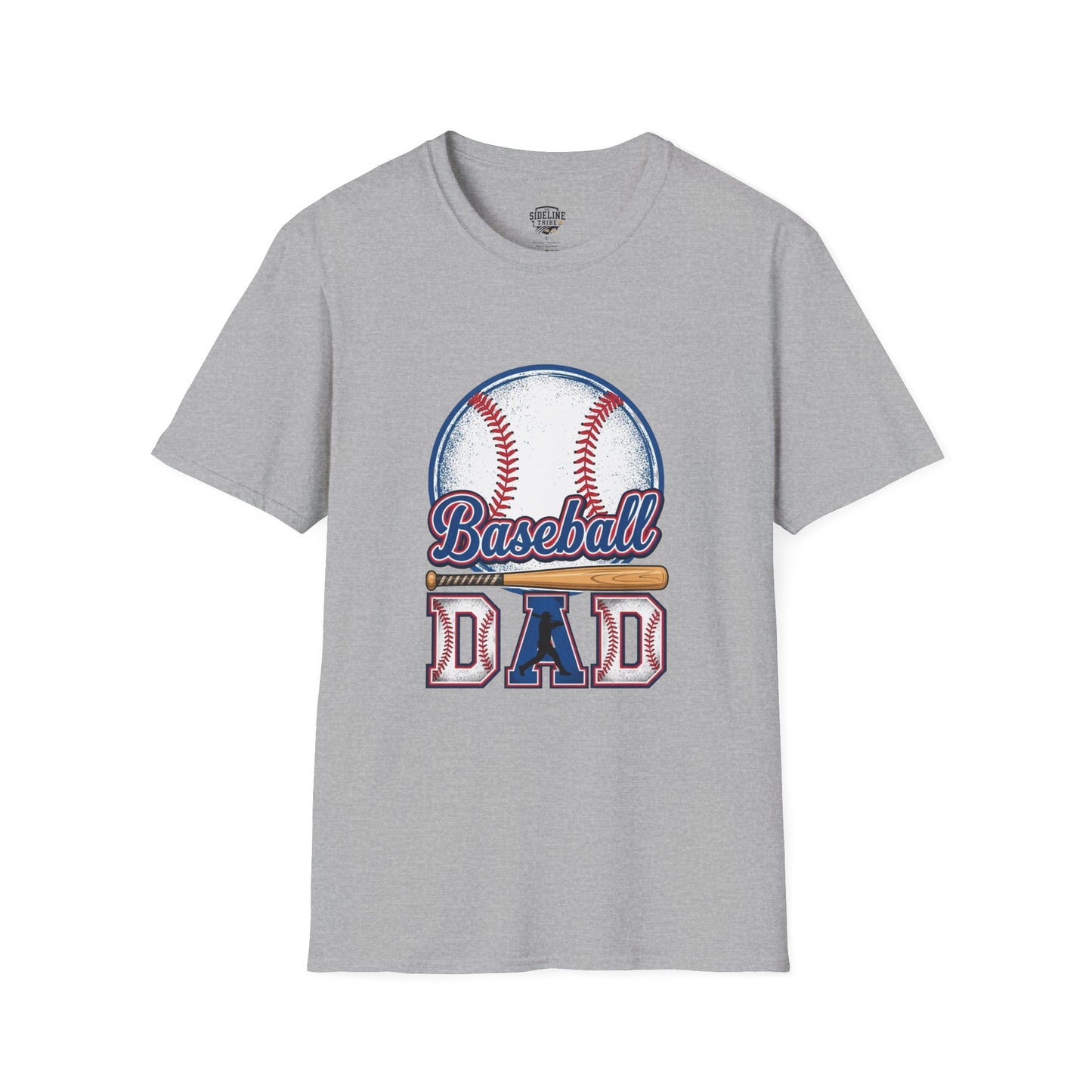 Baseball Dad Unisex Softstyle T-Shirt | Classic Game Day Tee | Premium Ring-Spun Cotton