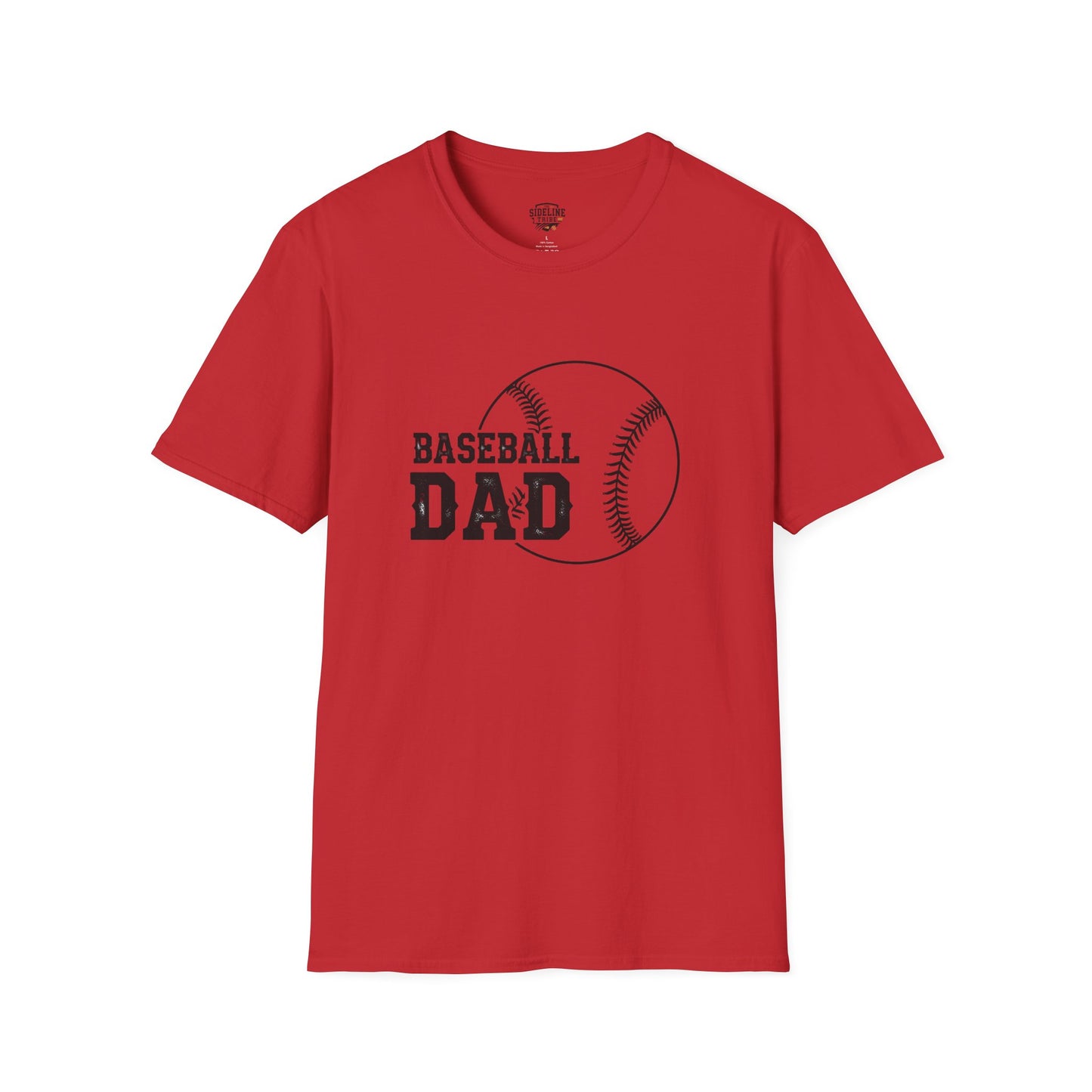 Baseball Dad Softstyle T-Shirt | Perfect Gift for Father's Day & Sports Fans
