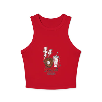 Baseball  Vibes Racer Tank Top for Women