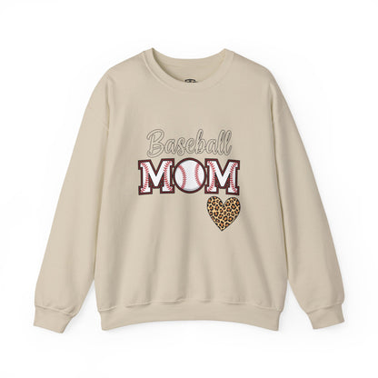 Baseball Mom Crewneck Sweatshirt – Cozy Game Day Pullover | Classic Sports Mom Sweater | Warm Team Spirit Apparel