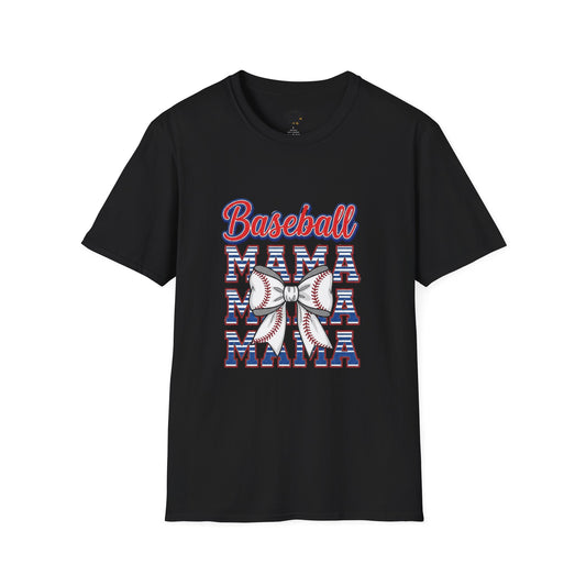 Baseball Mama Unisex Softstyle T-Shirt - The Sideline Tribe