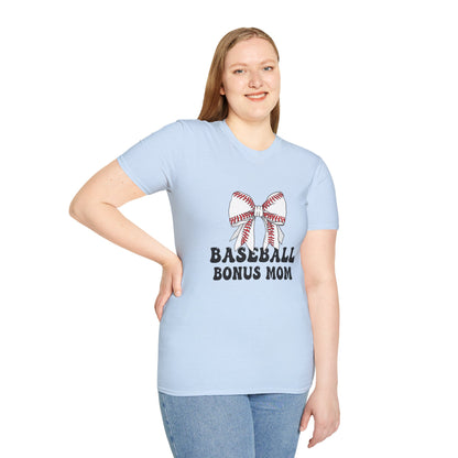 Baseball Bonus Mom T-Shirt – Premium Game Day Tee - The Sideline Tribe