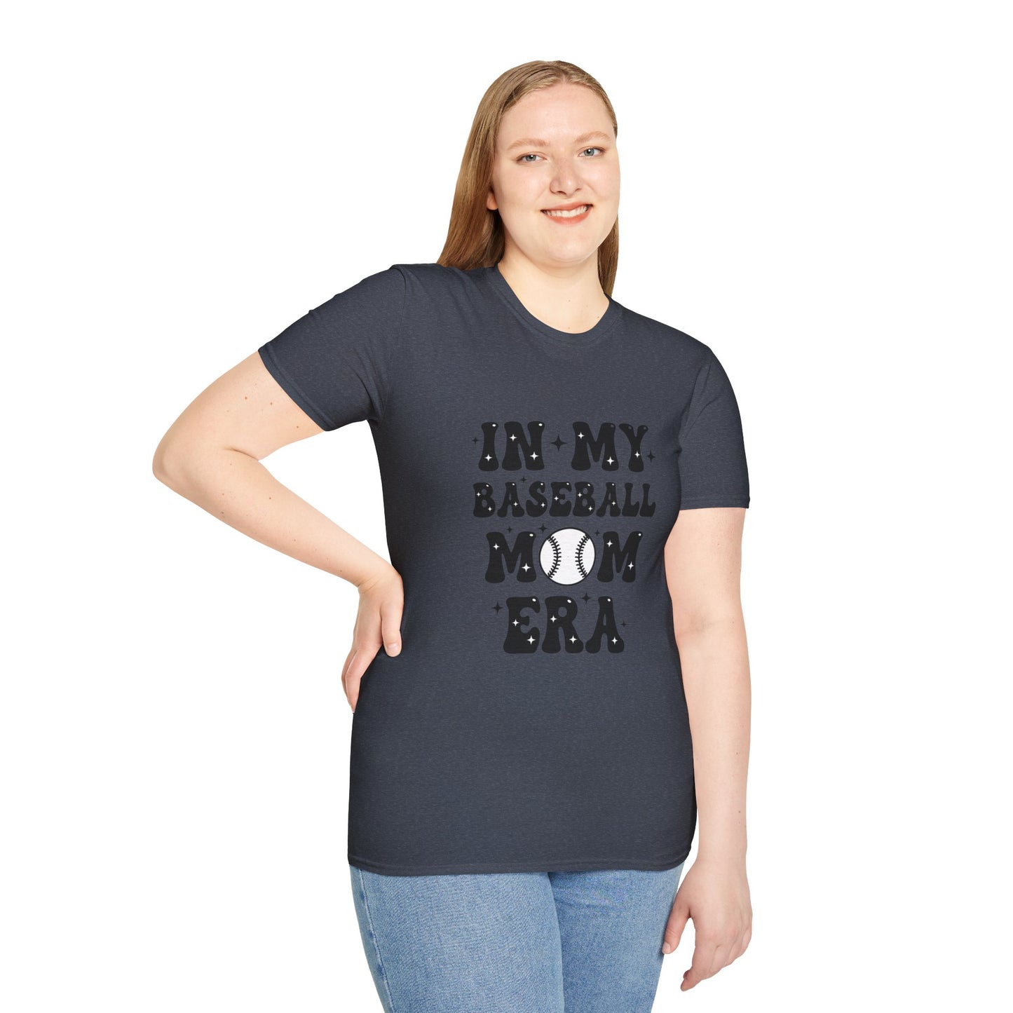 Baseball Mom Unisex T-Shirt – “In My Baseball Era” Graphic Tee | Retro Sports Mom Shirt | Game Day Essential