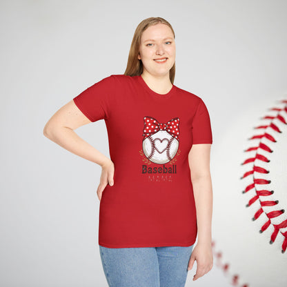 Baseball Mom Softstyle T-Shirt – Premium Game Day Tee for Sports Fans - The Sideline Tribe