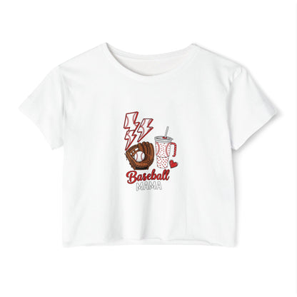 Baseball Mama Crop Top – Lightweight & Stylish Game Day Comfort