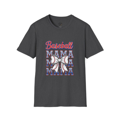 Baseball Mama Unisex Softstyle T-Shirt - The Sideline Tribe
