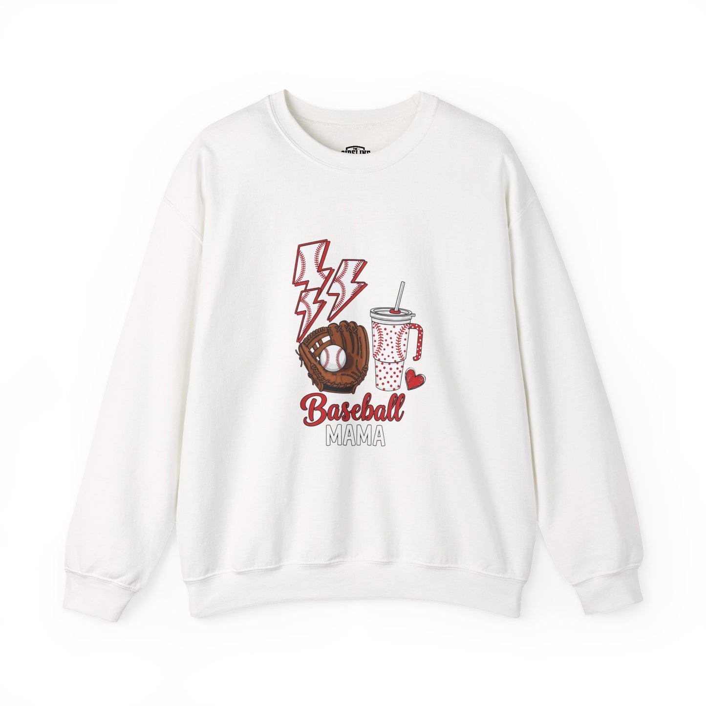 Baseball Mom Crewneck Sweatshirt - Casual Comfortable Apparel for Sports Moms