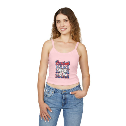 Baseball Mama Spaghetti Strap Tank Top
