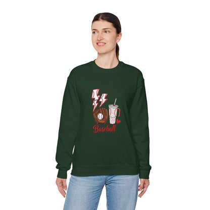Baseball Mom Crewneck Sweatshirt - Casual Comfortable Apparel for Sports Moms