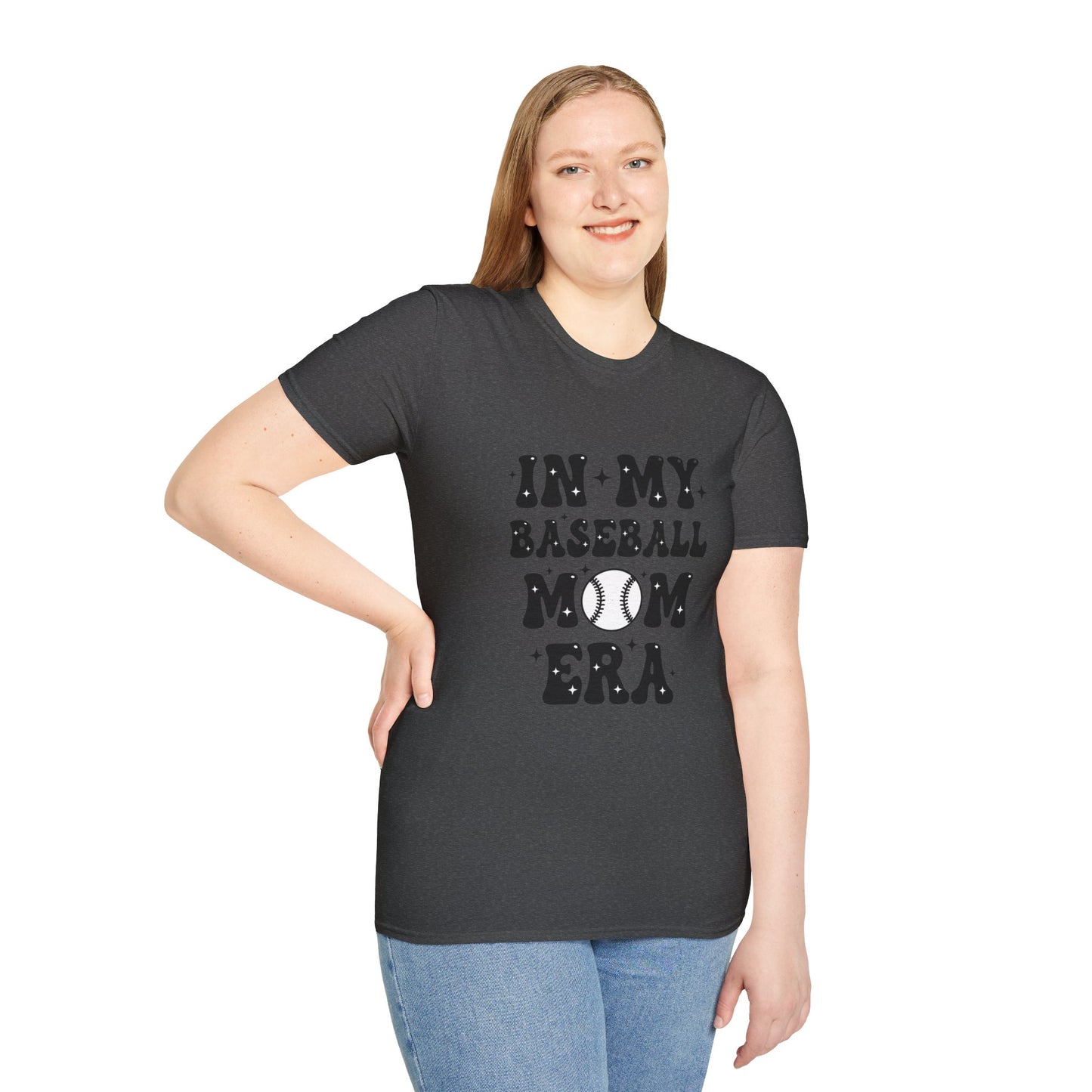 Baseball Mom Unisex T-Shirt – “In My Baseball Era” Graphic Tee | Retro Sports Mom Shirt | Game Day Essential