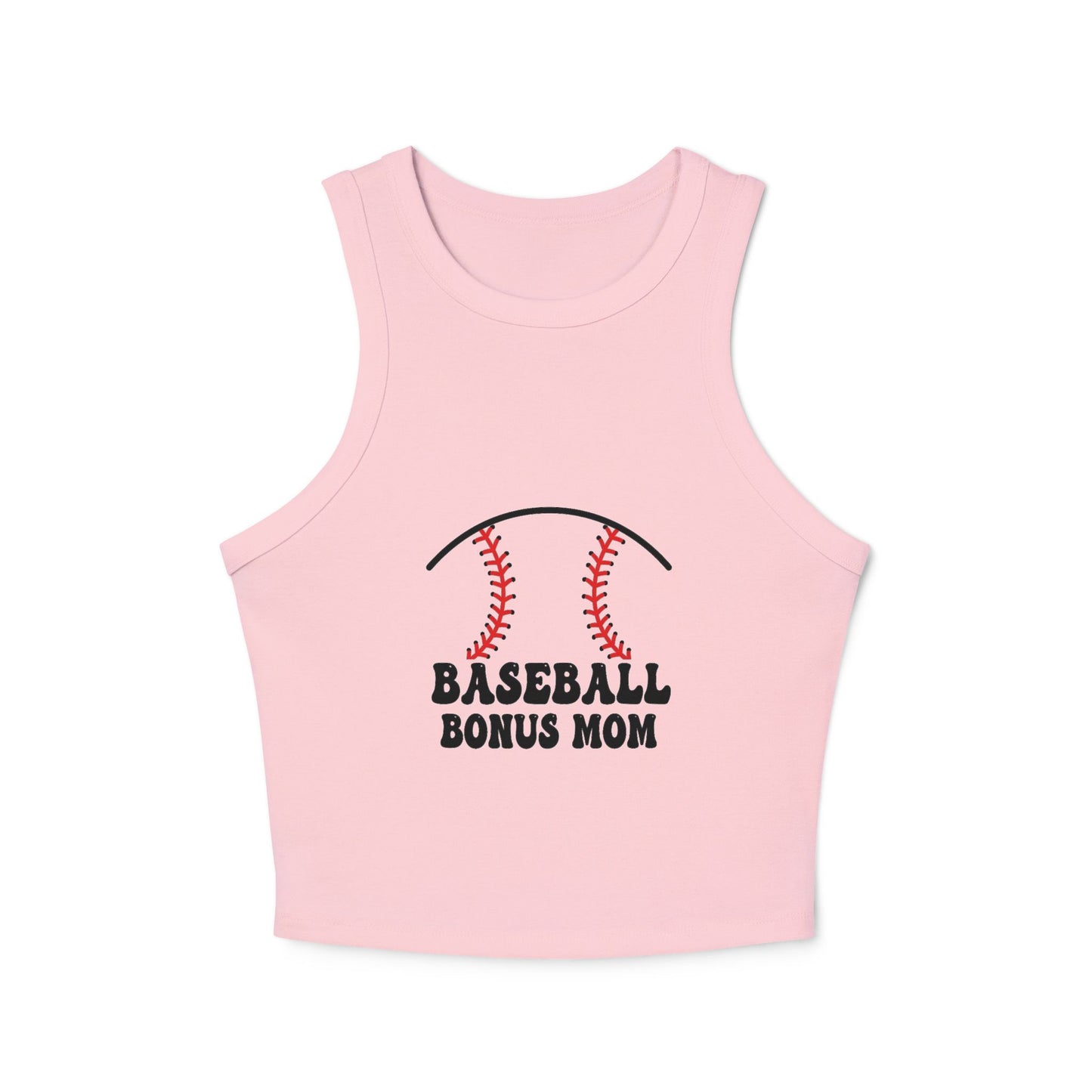Baseball Bonus Mom Racer Tank Top - The Sideline Tribe