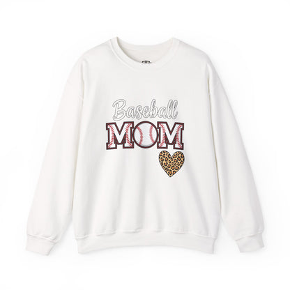 Baseball Mom Crewneck Sweatshirt – Cozy Game Day Pullover | Classic Sports Mom Sweater | Warm Team Spirit Apparel