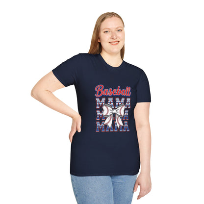 Baseball Mama Unisex Softstyle T-Shirt - The Sideline Tribe