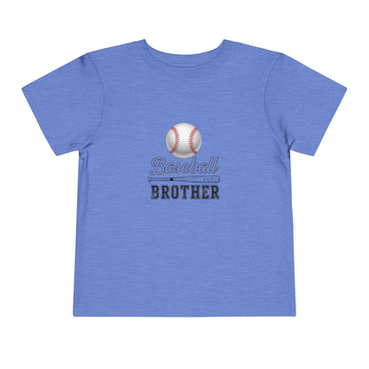 Baseball Brother Toddler Tee | Cute Kids’ Baseball Shirt for Little Siblings | Soft 100% Cotton Game Day Top