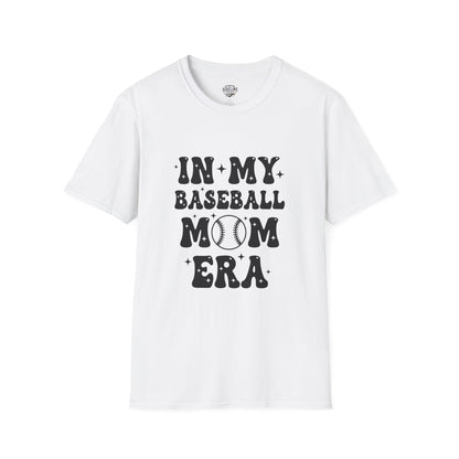 Baseball Mom Unisex T-Shirt – “In My Baseball Era” Graphic Tee | Retro Sports Mom Shirt | Game Day Essential